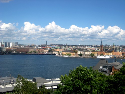 Une Vue sur la ville de Stockholm